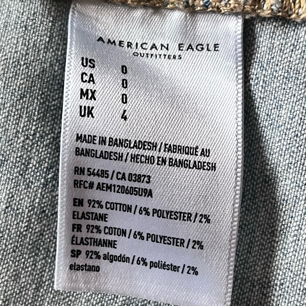 AMERICAN EAGLE Super Stretch Denim Overall Dress - Picture 11 of 11